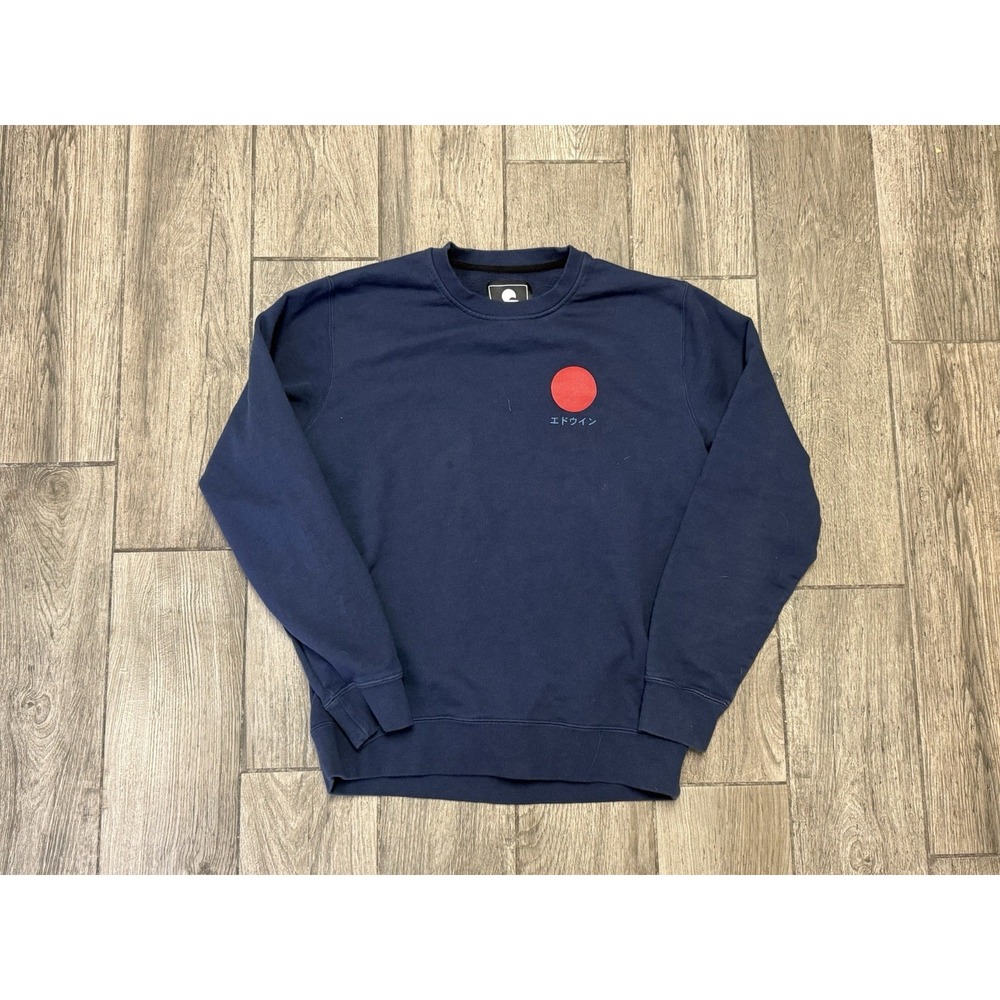Edwin Japanese Sun Sweat Pullover Sweatshirt Size Small